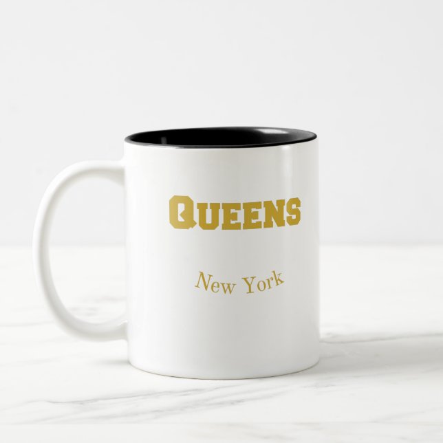 Mug café Gold Queens New York (Gauche)