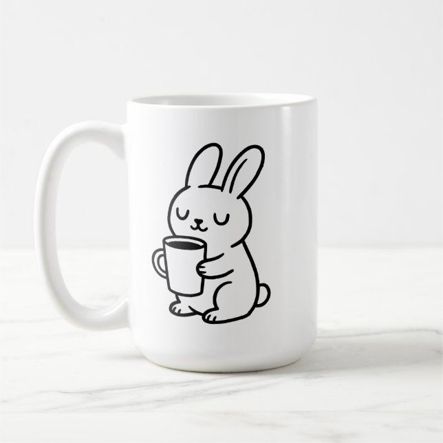 Mug Café Gribouillis Lapin Cosy (Gauche)