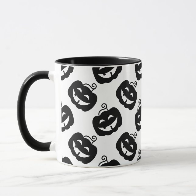 Mug café Halloween avec Citrouille Éffrayant (Gauche)