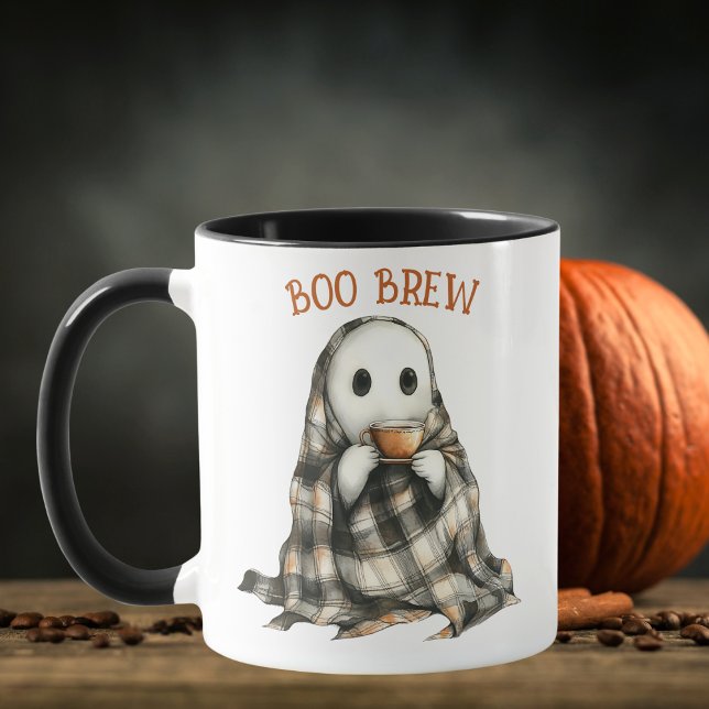 Mug Café Halloween blanc Fantôme blanc (Créateur téléchargé)