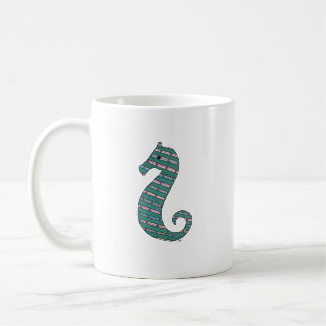 Mug café hippique turquoise (Gauche)