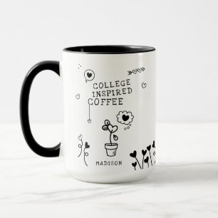 Mug Café inspiré par le collège Funny Girl Nom personn