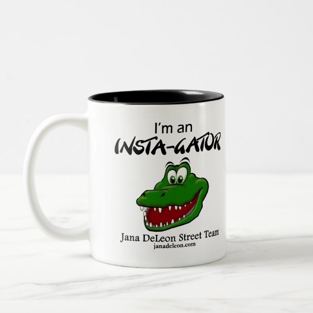 Mug café intérieur noir avec logo de l'équipe de r (Gauche)