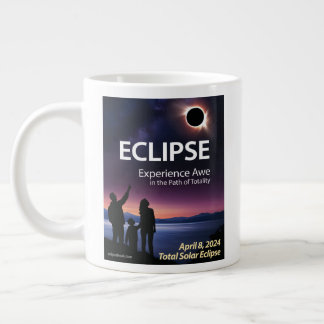 Mug café Jumbo pour le Avril 8, 2024 Éclipse solai