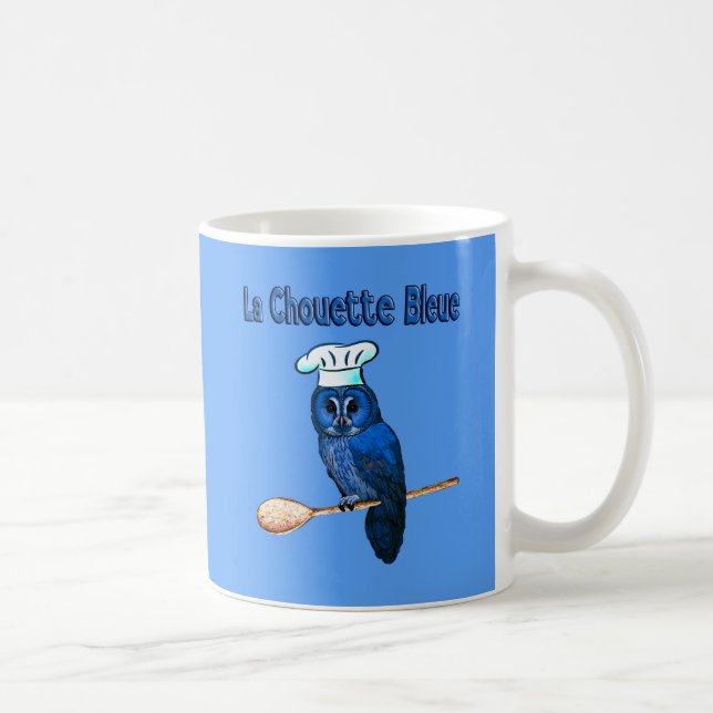 Mug Café La Chouette Bleue (Droite)