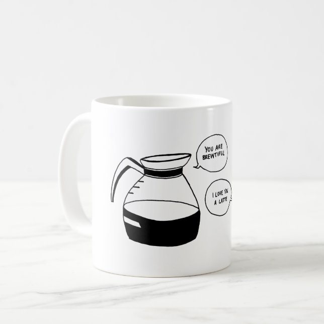 Mug Café Latte Valentine's Love (Devant gauche)