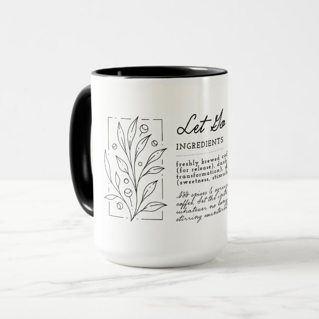 Mug café "Let Go", 15 oz (Devant gauche)