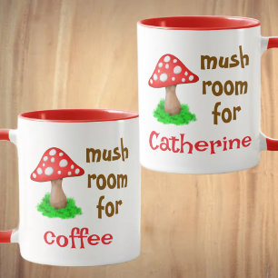 Mug Café Lover mignonne Fall Forest Funky Mushroom