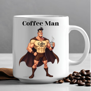 Mug CAFÉ MAN DERNIÈRE HEURE Drôle Nouveauté Office Cad