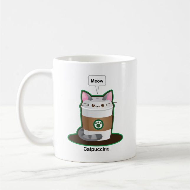 Mug Café mignon de chat (Gauche)