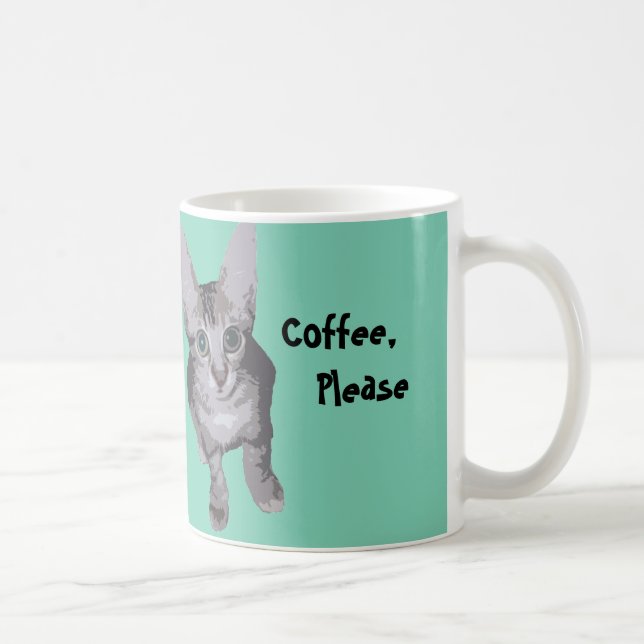 Mug Café mignon svp Kitty (Droite)