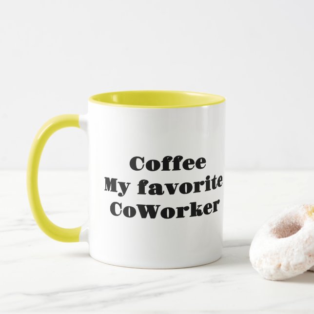 Mug Café Mon collègue favori (Avec donut)