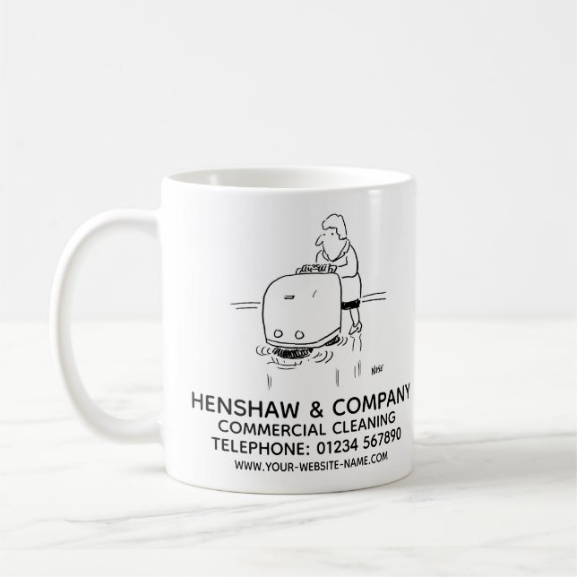 Mug Café-Mug promotionnel nettoyant commercial (Gauche)