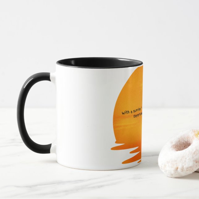 Mug Café Mug-Sunrise (Avec donut)