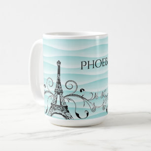 Mug Café-Mug turquoise Tour Eiffel