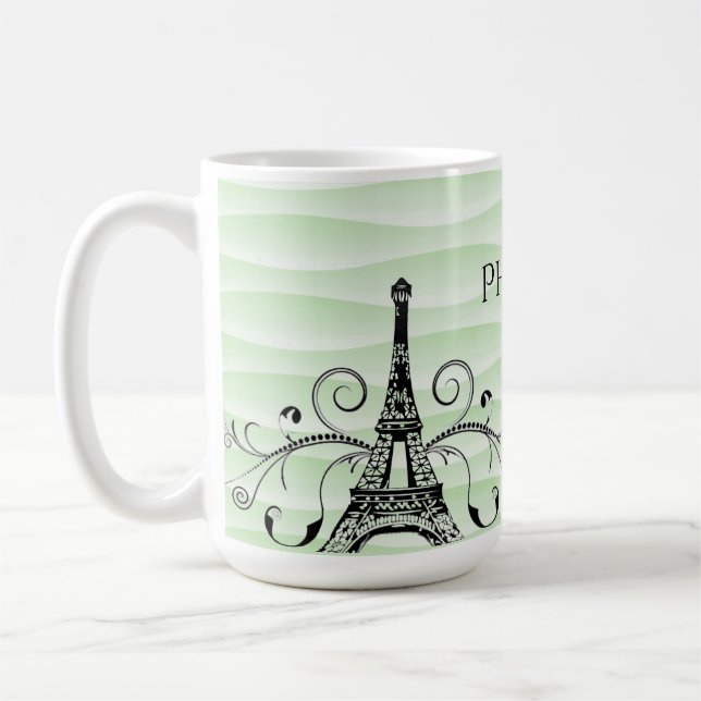 Mug Café-Mug Vert Tour Eiffel (Gauche)