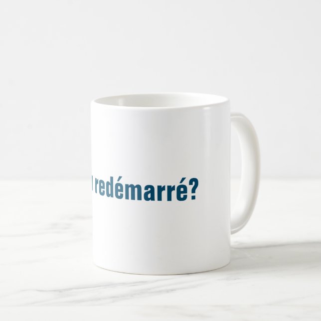 Mug café nerd français (Devant droit)