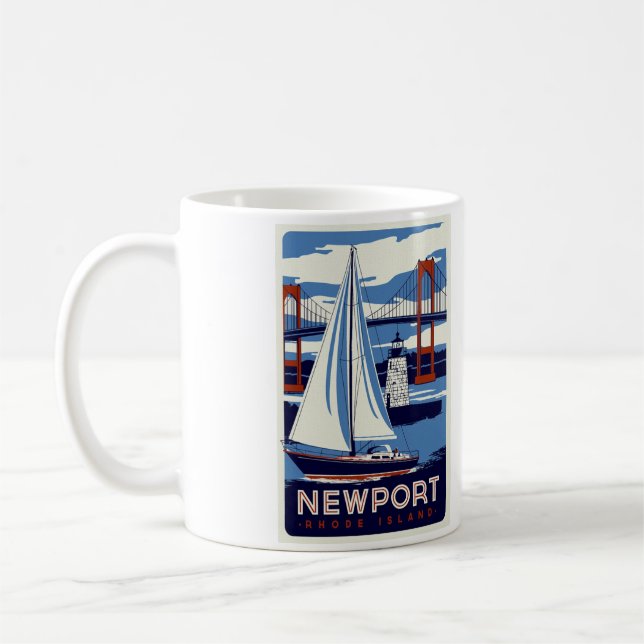 Mug café Newport Rhode Island - Taille 11oz (Gauche)