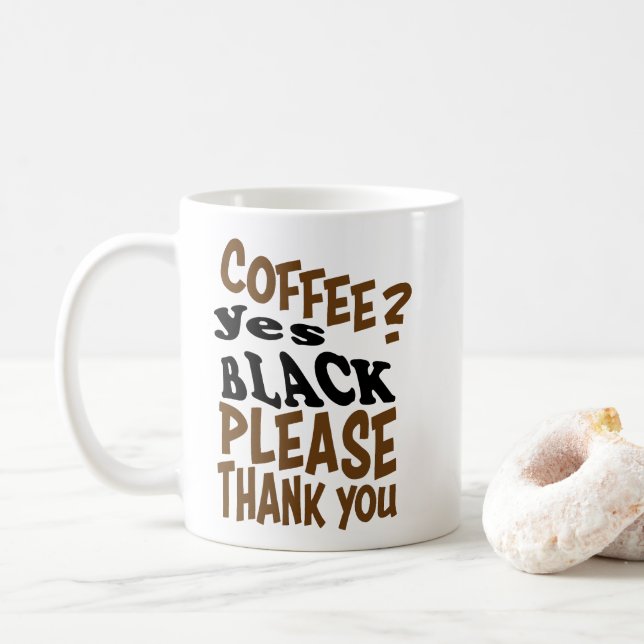 Mug Café noir (Avec donut)