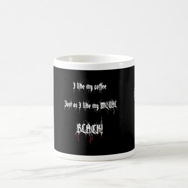 Mug Café noir en métal (Centre)