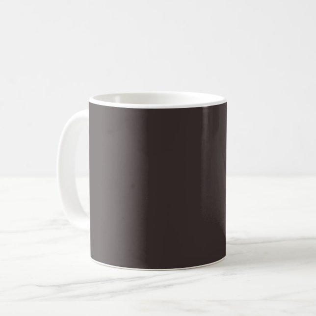 Mug café noir (uni) (Devant gauche)