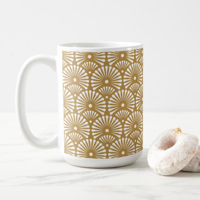 Mug café ornemental floral (Avec donut)
