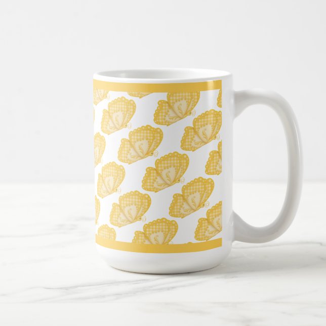 Mug Café Papillons Jaunes (Droite)