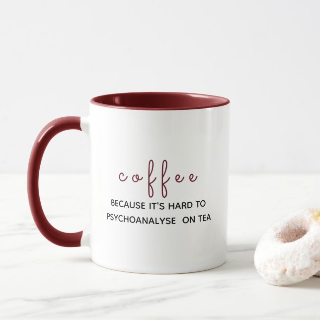 Mug Café : Parce qu'il est difficile de psychanalyser  (Avec donut)