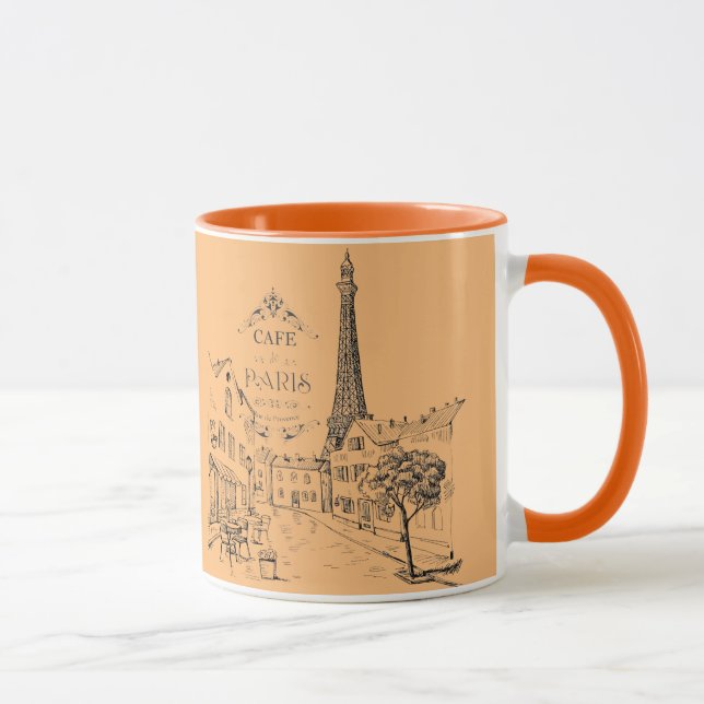 Mug Café Paris Bicolore (Droite)