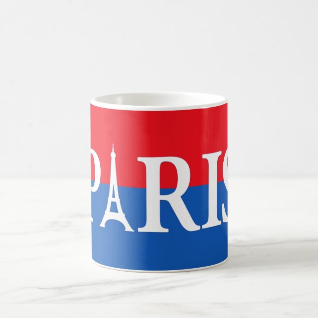 Mug Café Paris - Rouge & Bleu (Centre)