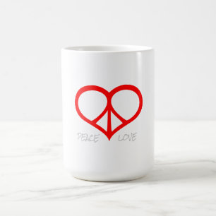 Mug café Peace & Love