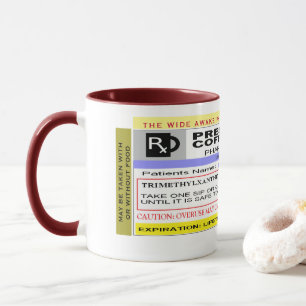 Mug Café personnalisé drôle de prescription de Rx