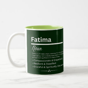 Mug Café Personnalisé Fatima Signification du Nom