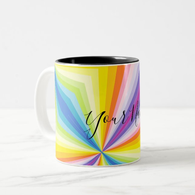 Mug café personnalisé - Psychédélique - HAMbyWG (Devant gauche)