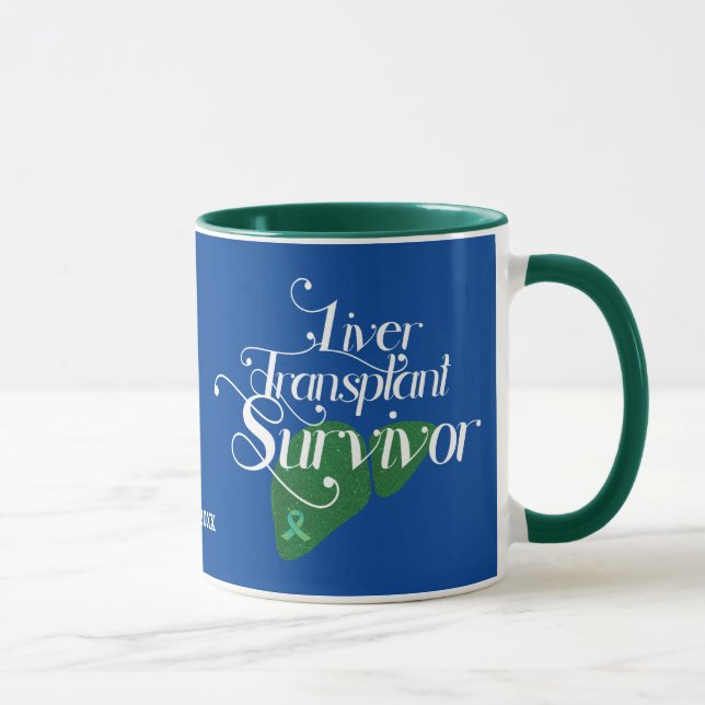 Mug Café Personnalisé Survivant de la transplantation  (Droite)