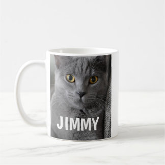 MUG CAFÉ PERSONNALISÉ TYPOGRAPHIE CHAT ANIMÉ