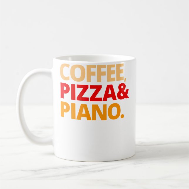 Mug Café Pizza Et Piano (Gauche)