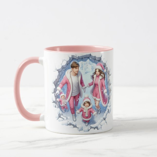 Mug café plaisir neige de Noël (Gauche)