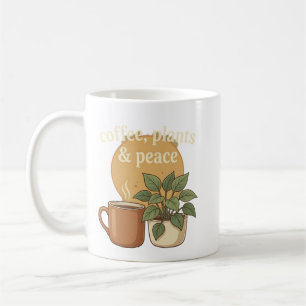 Mug Café, Plantes & Paix Ambiance Cosy