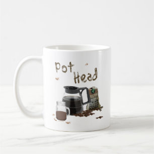 Mug Café Pot Head