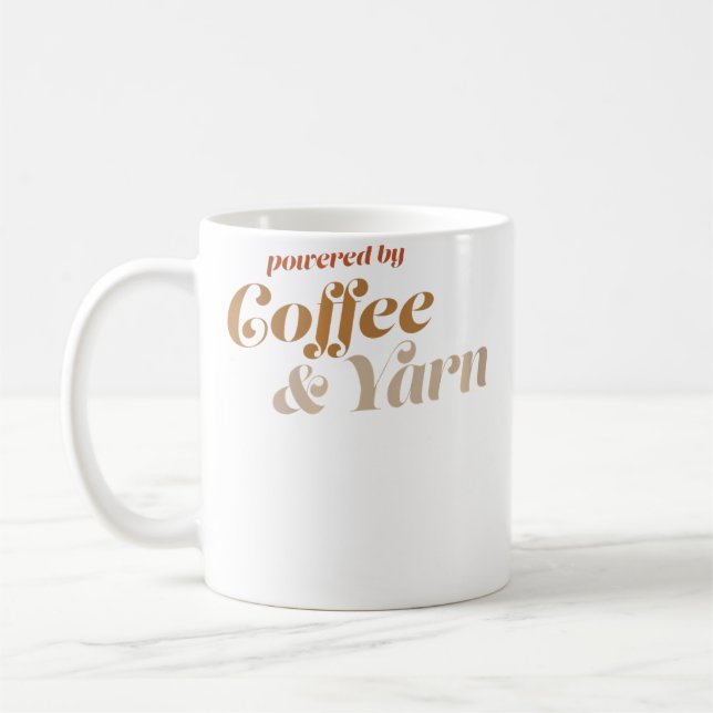 Mug Café pour femmes et fil drôle tricot couture patch (Gauche)