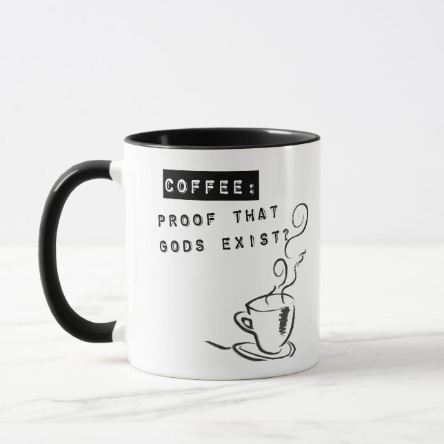 Mug Café : Preuve que des dieux existent ? (Gauche)