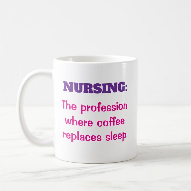 Mug Café professionnel des soins infirmiers Remplacer  (Gauche)