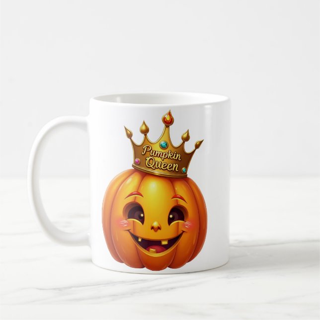 Mug café Queen Cute citrouille (Gauche)