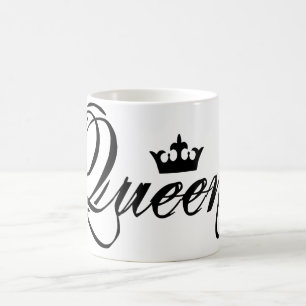 Mug café Queen noir et blanc