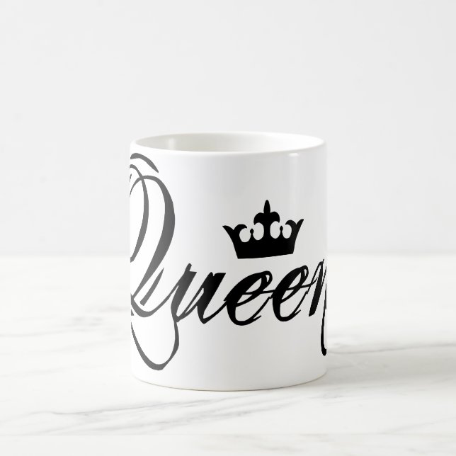 Mug café Queen noir et blanc (Centre)