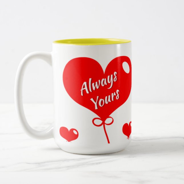 ❤️ Mug Café Romantique "Toujours Vôtre" (Gauche)
