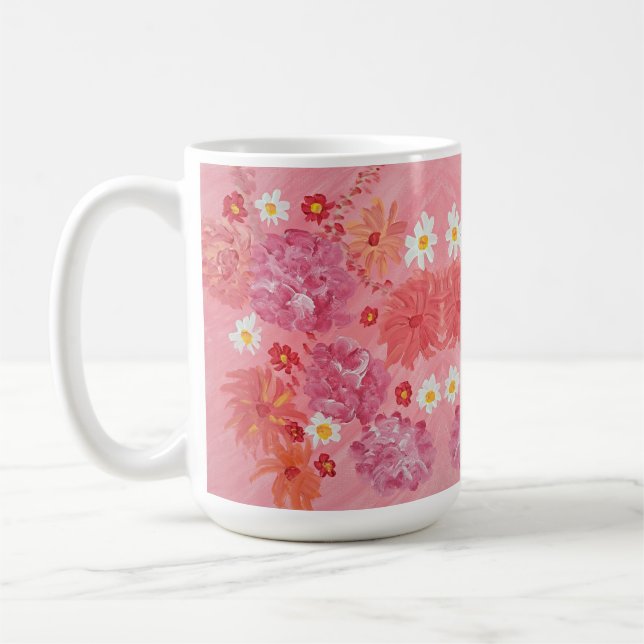 Mug café Rose coucher de soleil (Gauche)