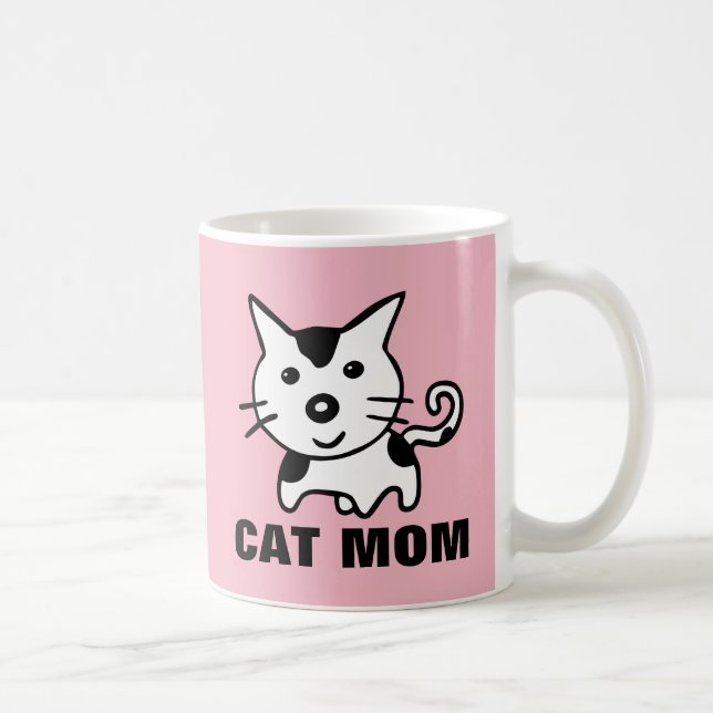 MUG CAFÉ ROSE MOM CAT (Droite)