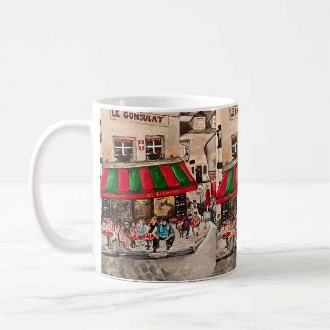 Mug "Café rue Norvins, Montmartre" Paris (Gauche)